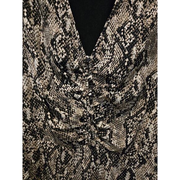 Veronica Beard Women's Snake Print Silk Mini Dress Size 8 Office Party - Picture 5 of 9